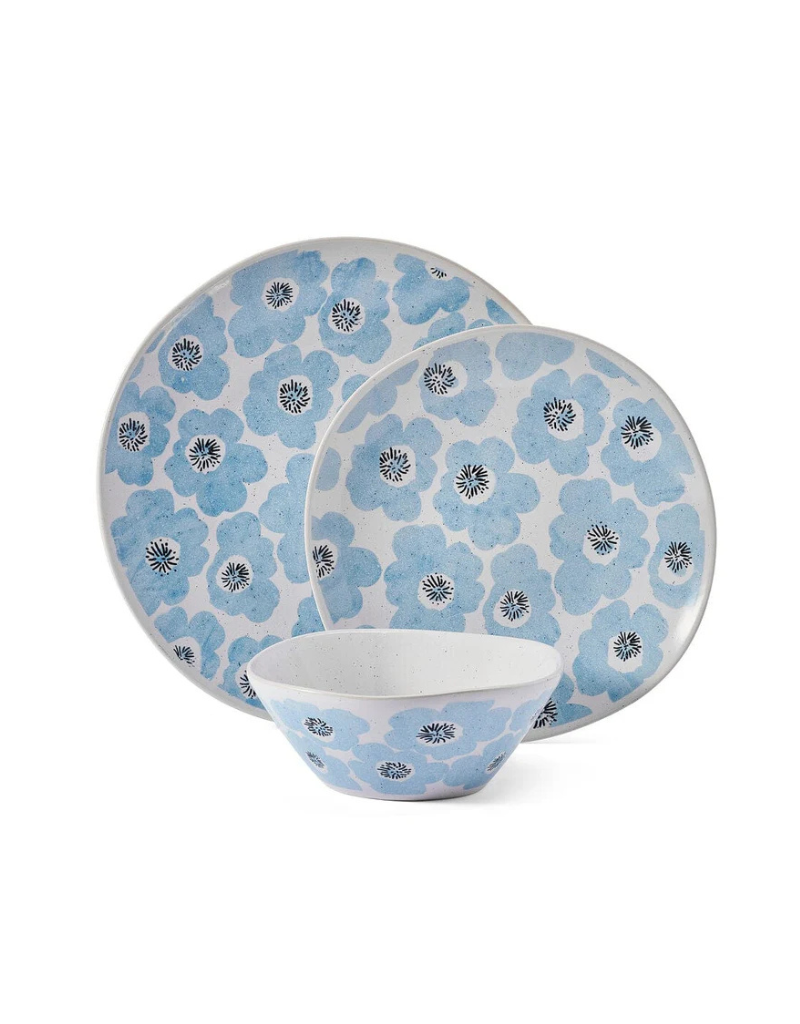 Radiant Floral 12pc Stoneware Dinnerware Set