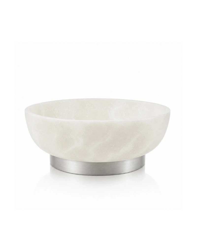 Silver Round Resin Centerpiece Decorative Bowl (options)