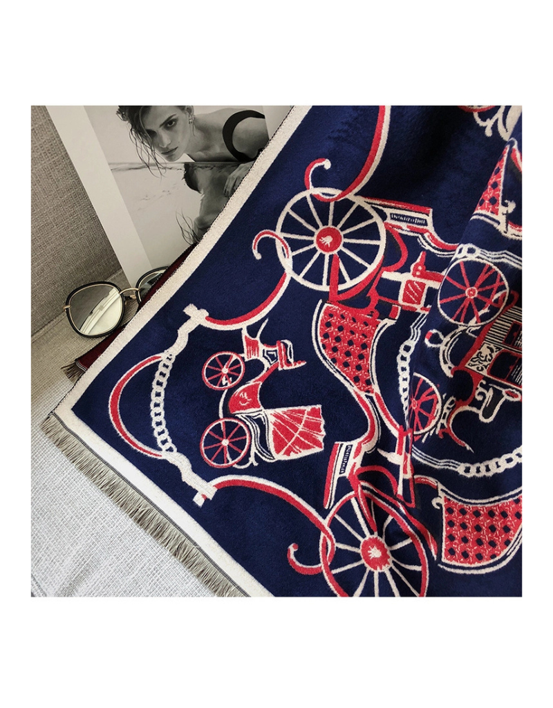 Georgia Navy Shawl