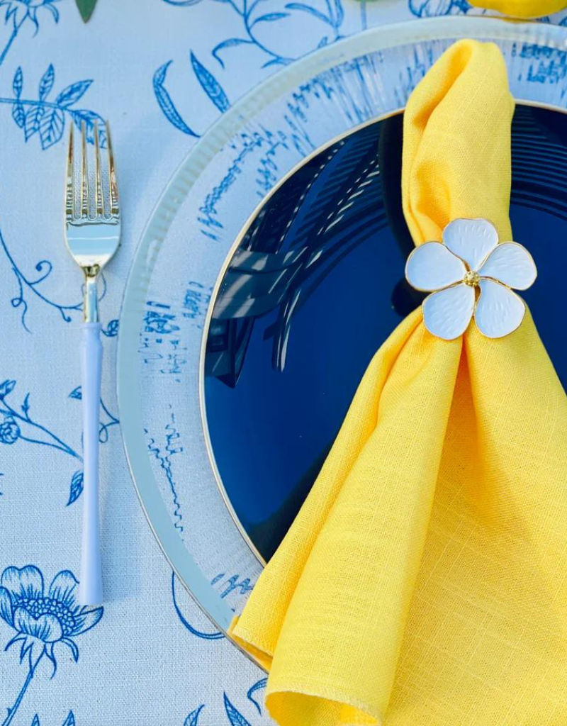 Blue Victorian Spill Proof Tablecloth