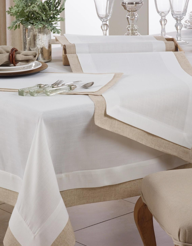 Double Layer Tablecloth - Ivory