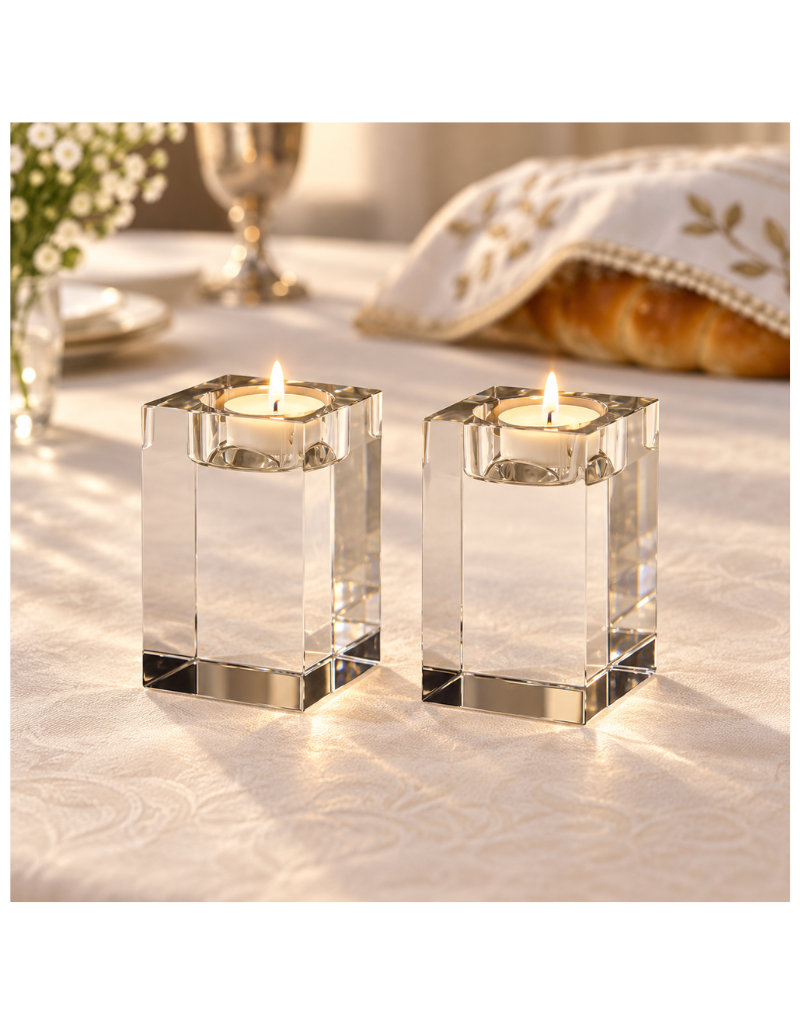 Radiant Refinement Crystal Clear Candle Holder (options)