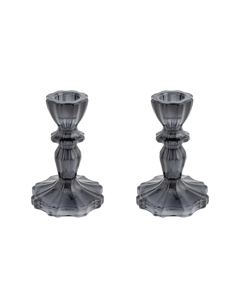 Glass Candlestick Holders