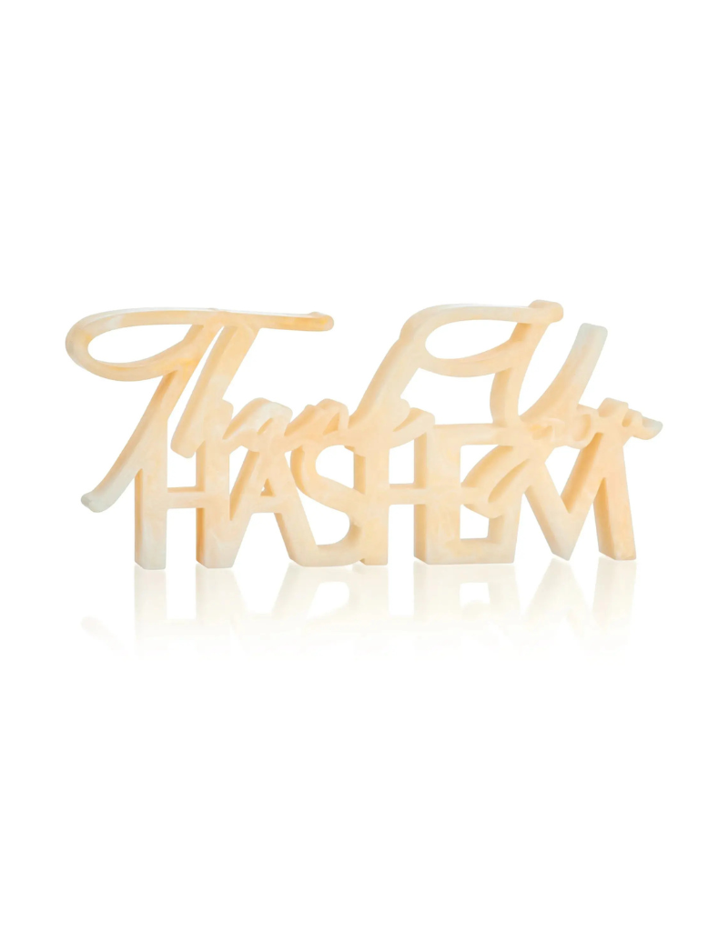 Resin Thank You Hashem Sculpture
