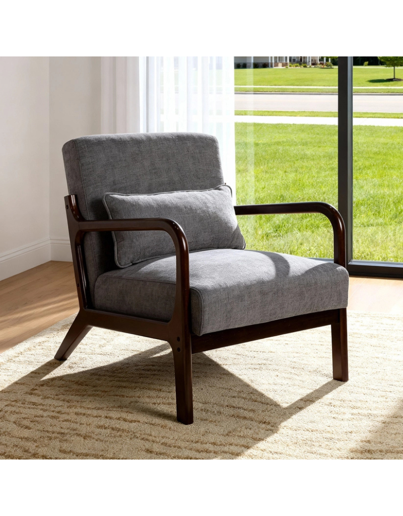 Lounge Accent Chair Solid Wood Frame