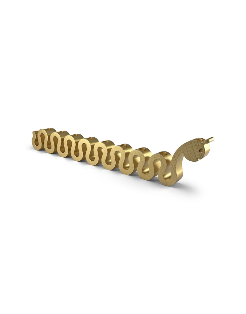 Snake Anodized Menorah