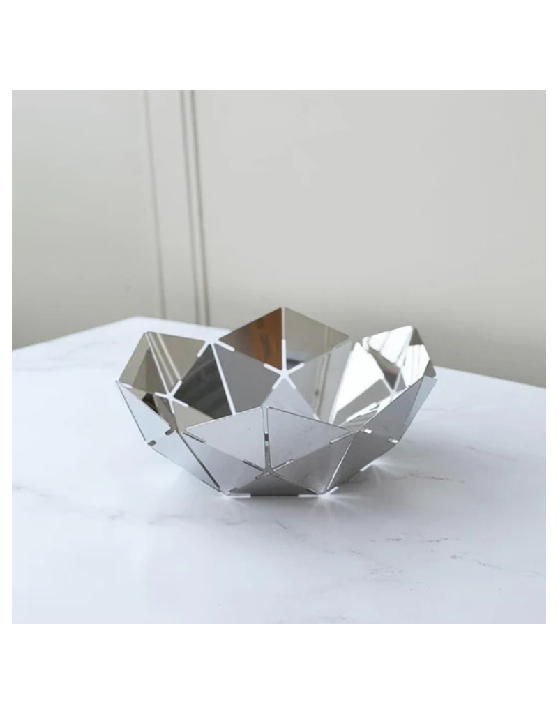 Geometric Stainless Steel Bowl
