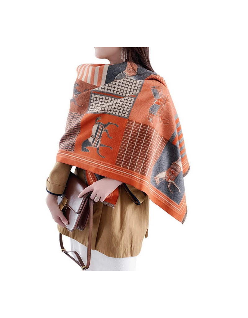 Saratoga Orange Shawl