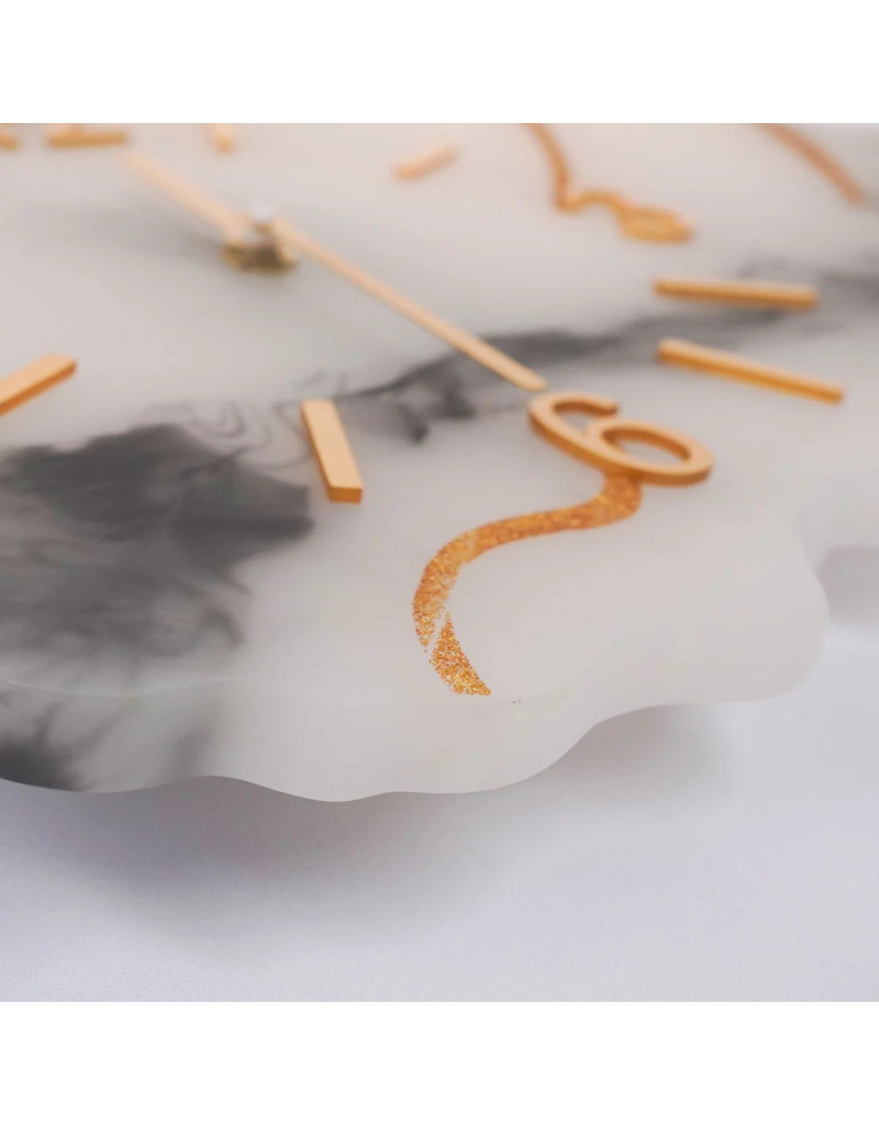 Natural Edge Resin Wall Clock