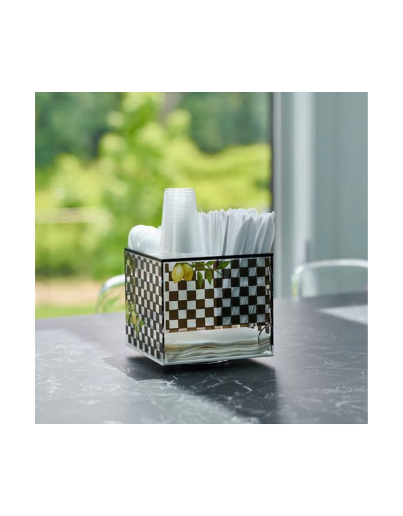 Onyx Collection Swivel Silverware Caddy