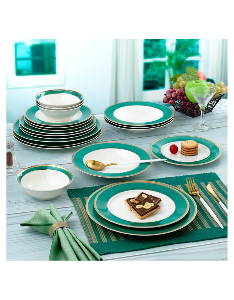 Gail Green 20pc Bone China Dinnerware Set