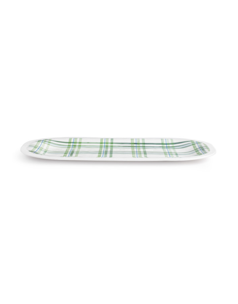 Plaid Melamine Rectangular Platter (Options)