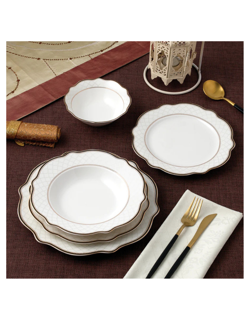 Peak View 20pc Bone China Dinnerware Set