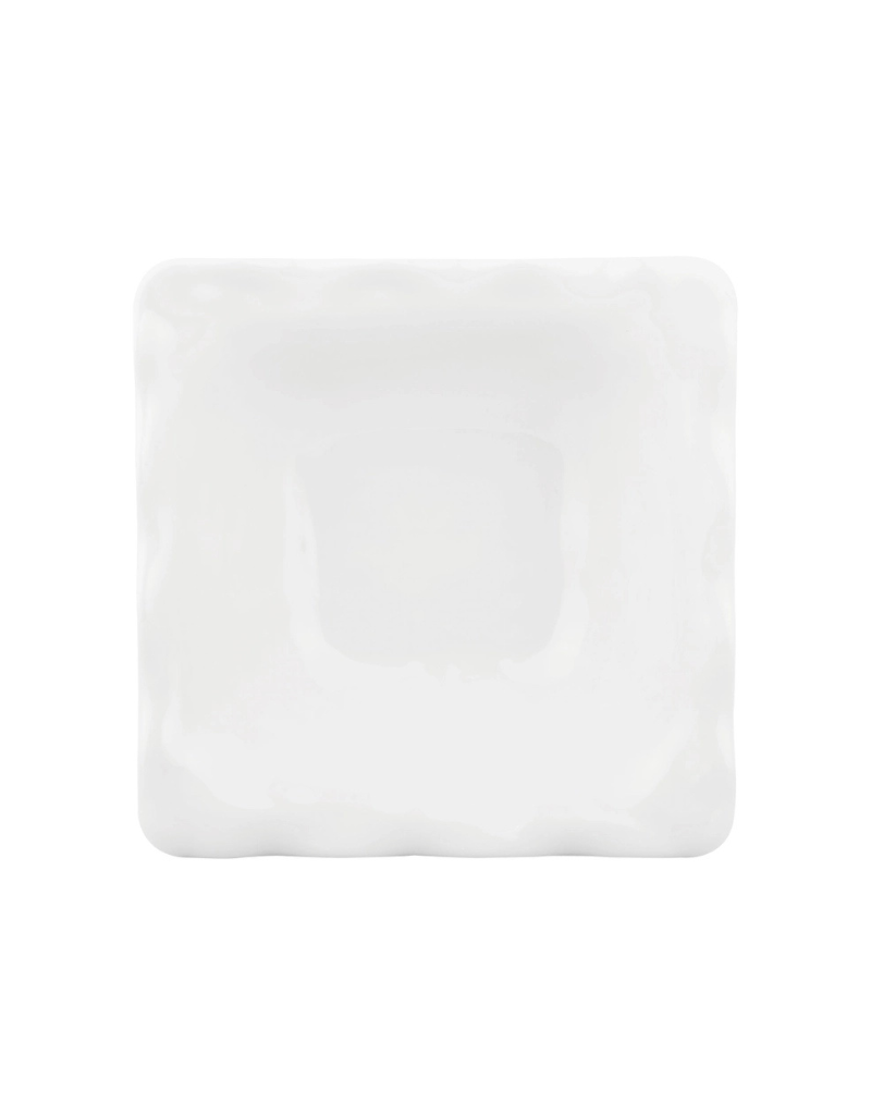 White Square Melamine Serving Bowl