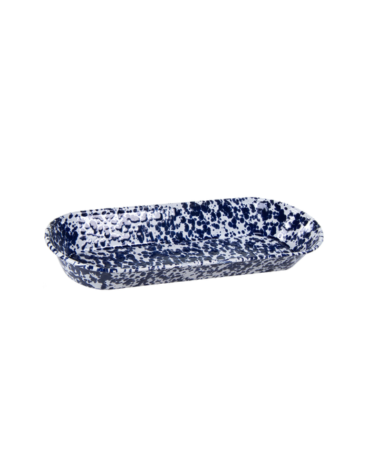 Enamelware Swirl Oval Basket