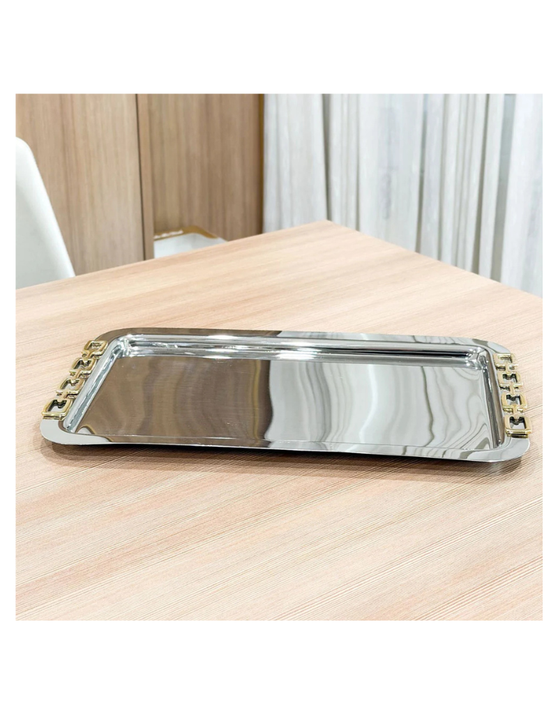 Luxe Linked Stainless Steel Tray