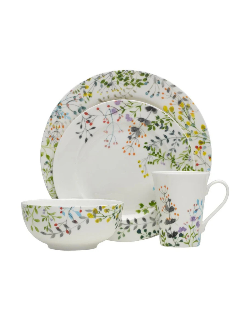 Tivoli Garden 16pc Bone China Dinnerware Set