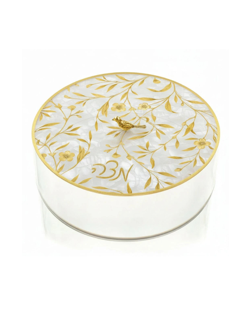 Floral Bird Matzah Box