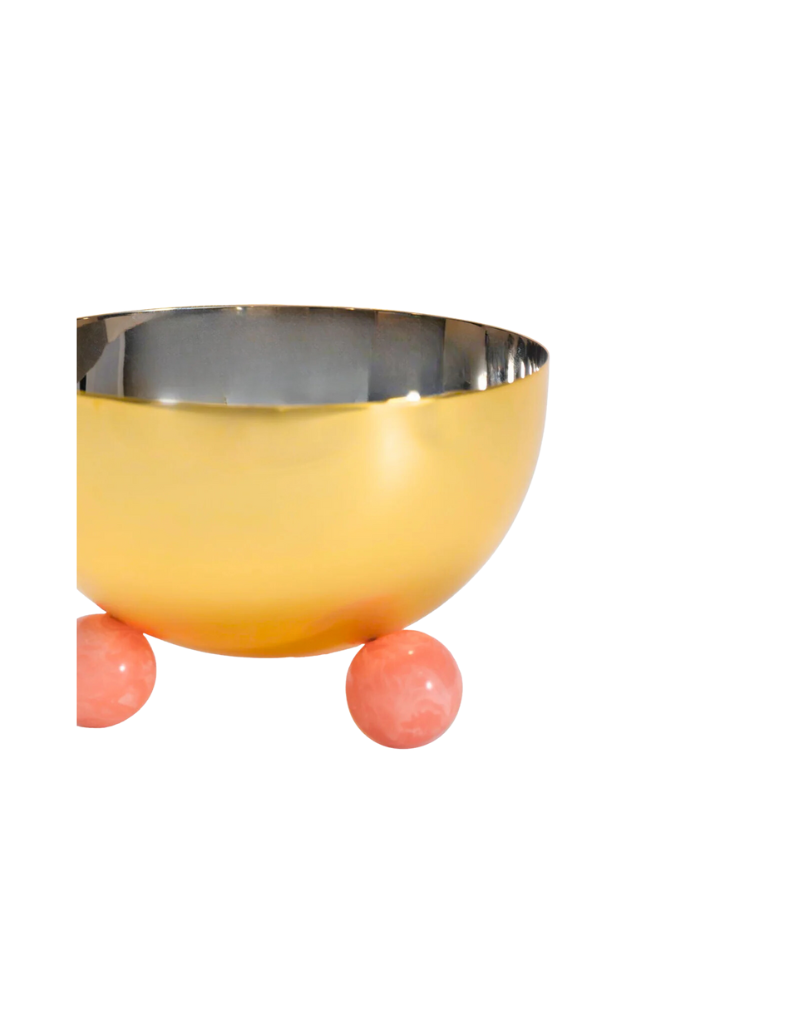 Temari Pink & Gold Nut Bowl