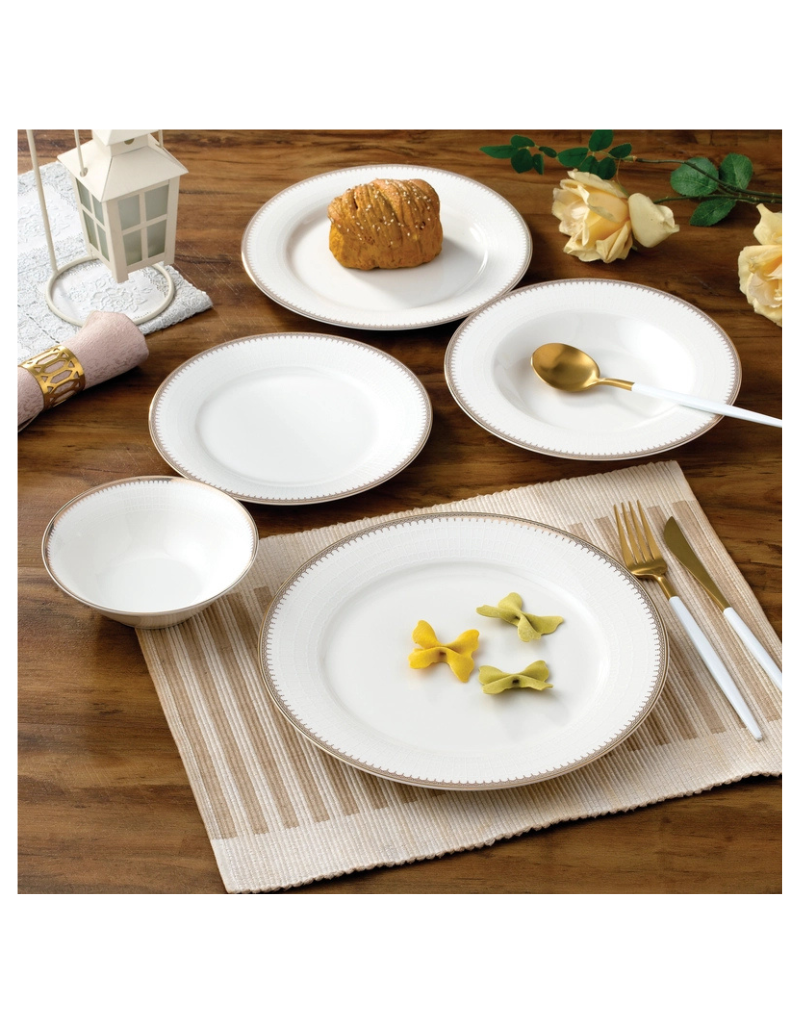 Amanda 20pc Bone China Dinnerware Set