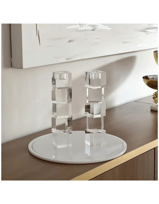 Crystal Taper Candle Holder