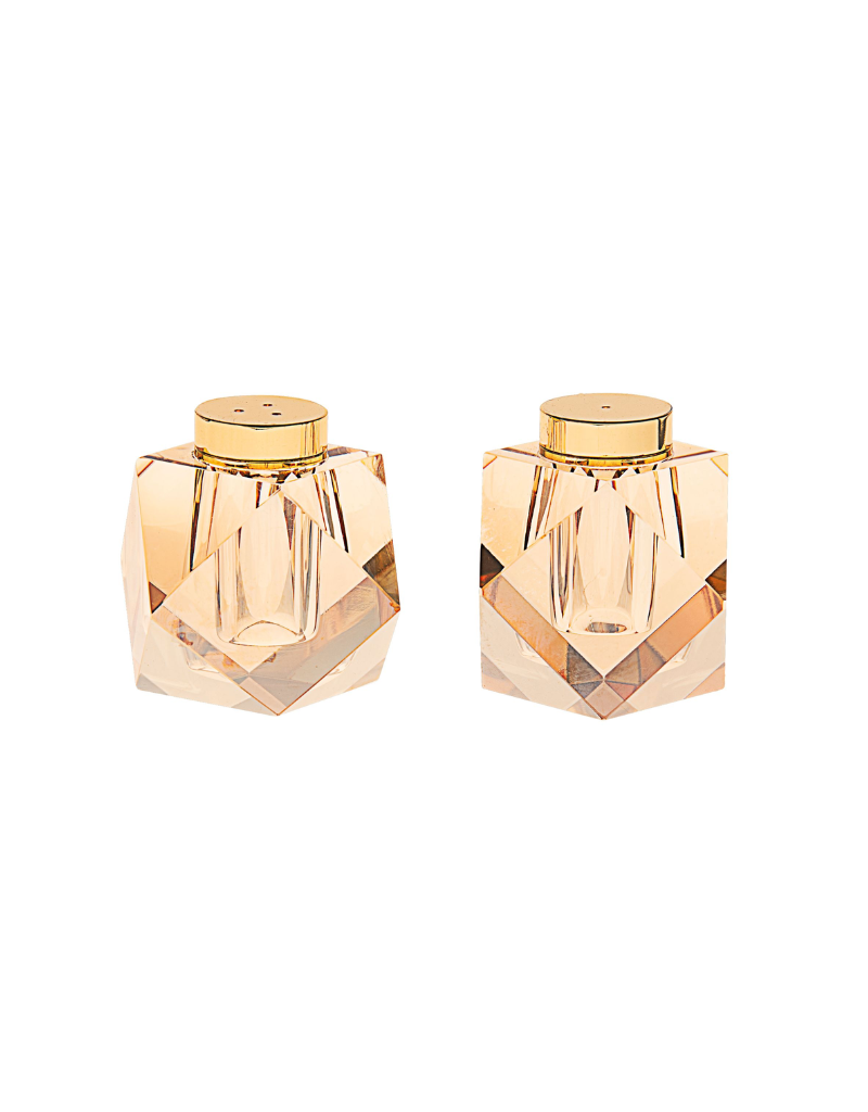Diamond Crystal Salt and Pepper Holder Set