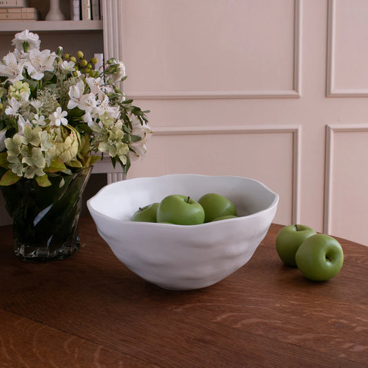 VIDA Nube Large Deep Round Bowl (White)