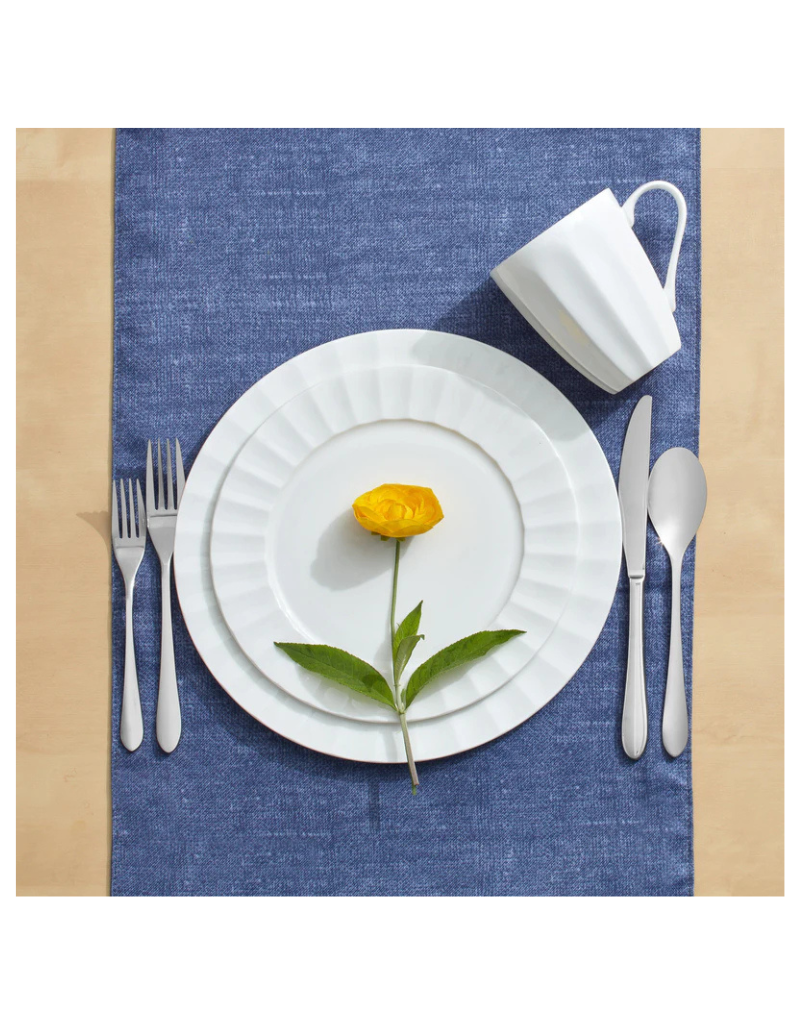Nevaeh Fluted 16pc Bone China Dinnerware Set