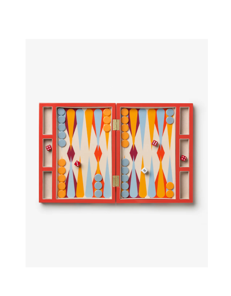 Lacquered Backgammon Game Set