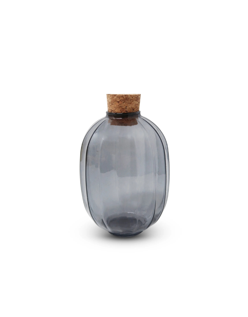 Smoked Bottle Match Holder with White Tip Matches