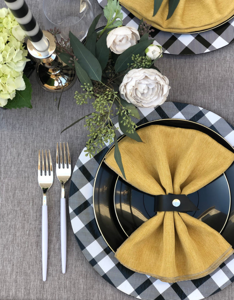 The Brooklyn Faux Linen Tablecloth