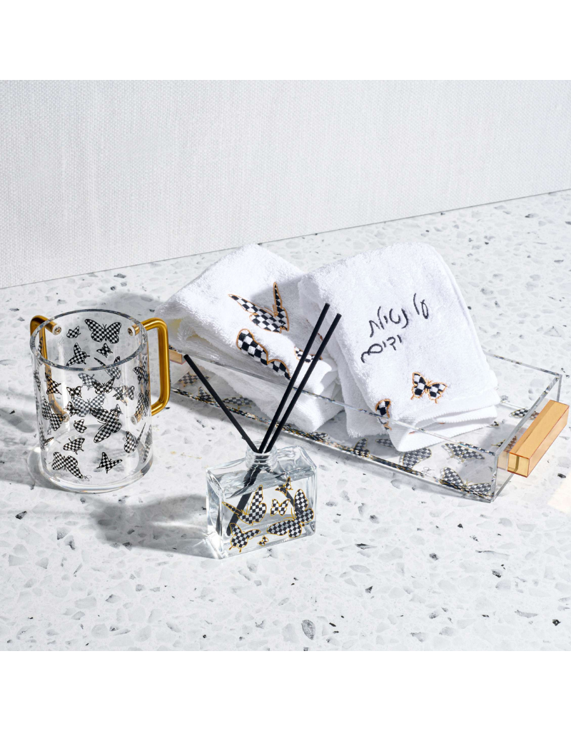Onyx Butterfly Bread/Towel Tray
