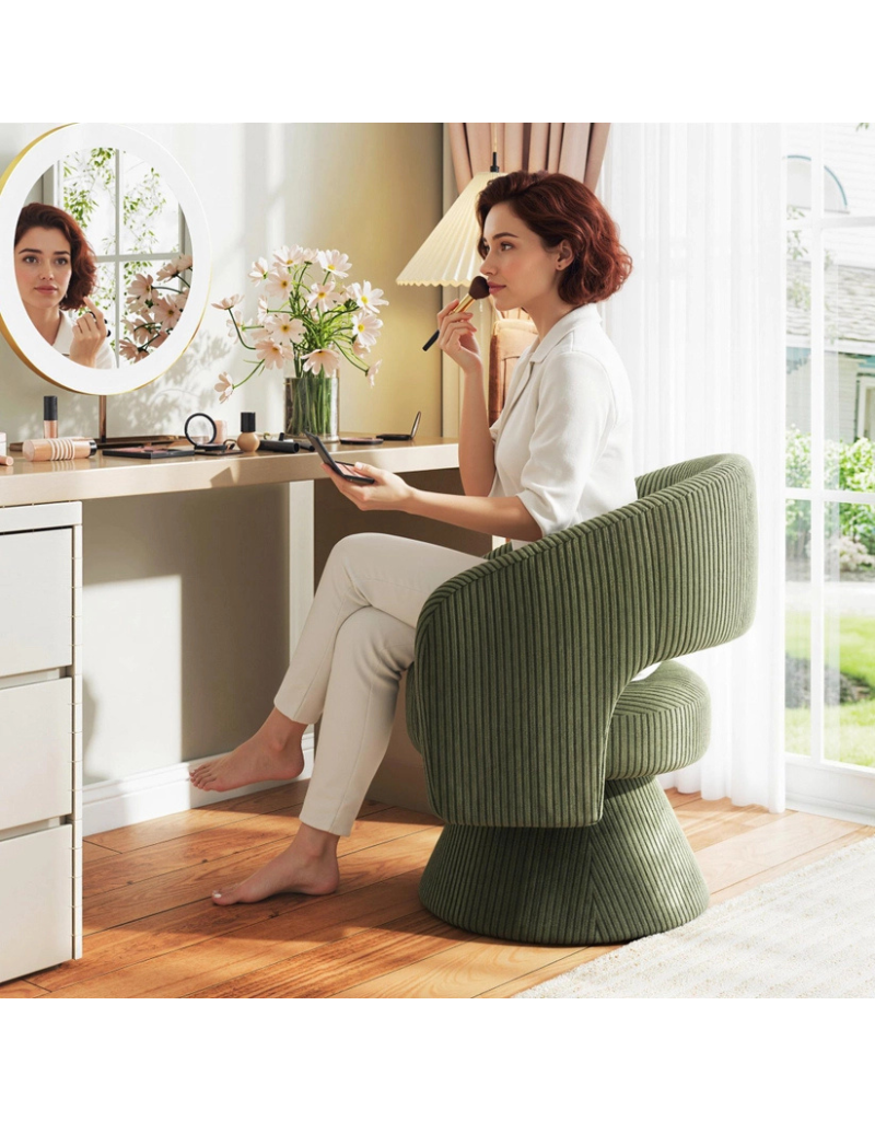 Swivel Barrel Accent Chair