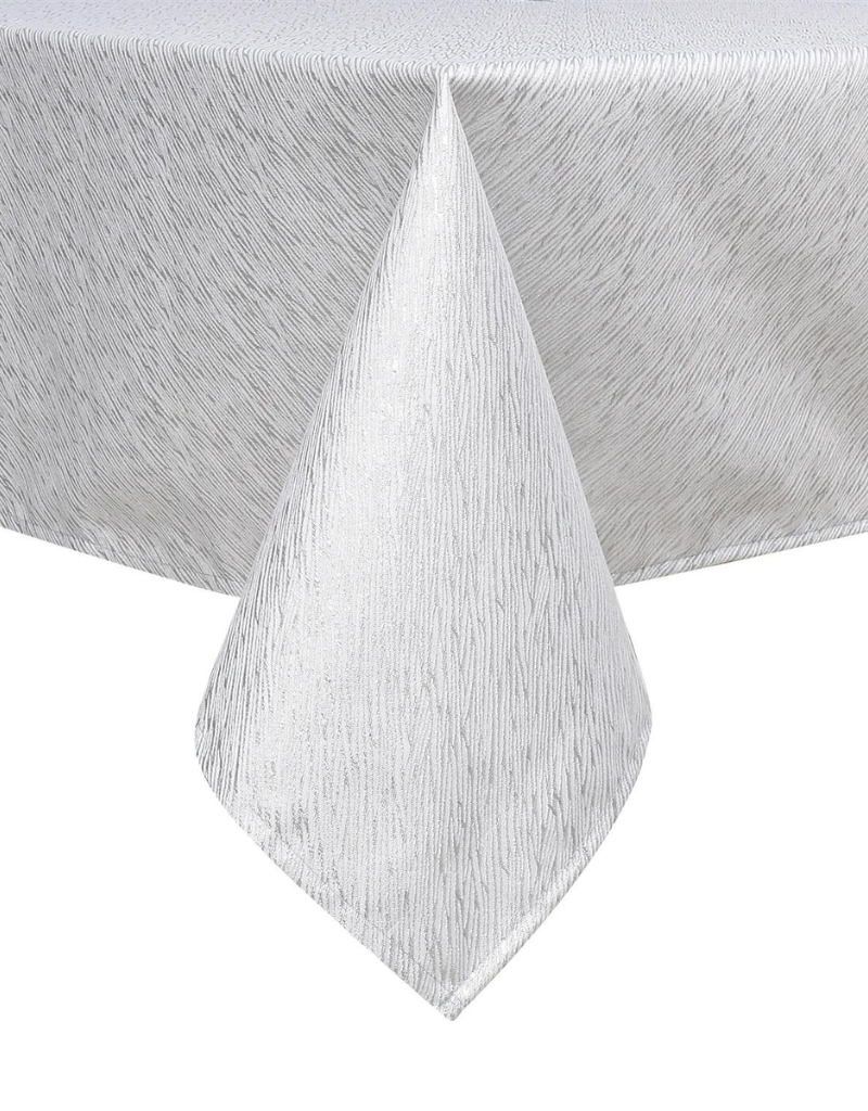 Jacquard Avalon Silver Tablecloth #1337