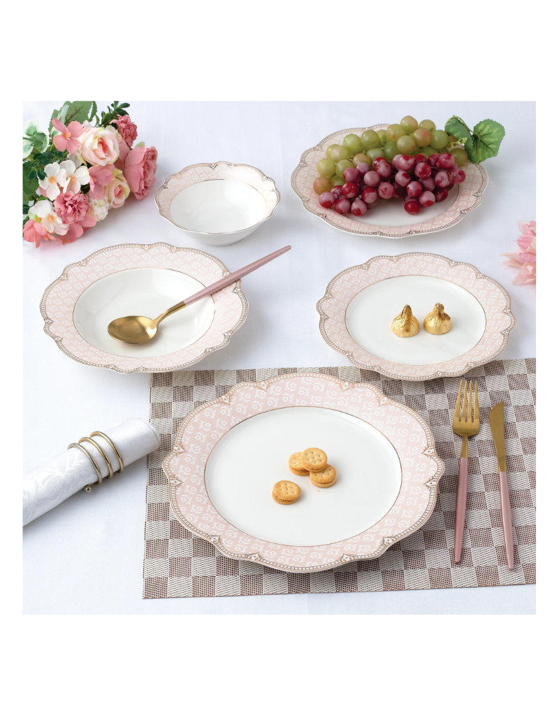 Sandra 20pc Porcelain Dinnerware Set
