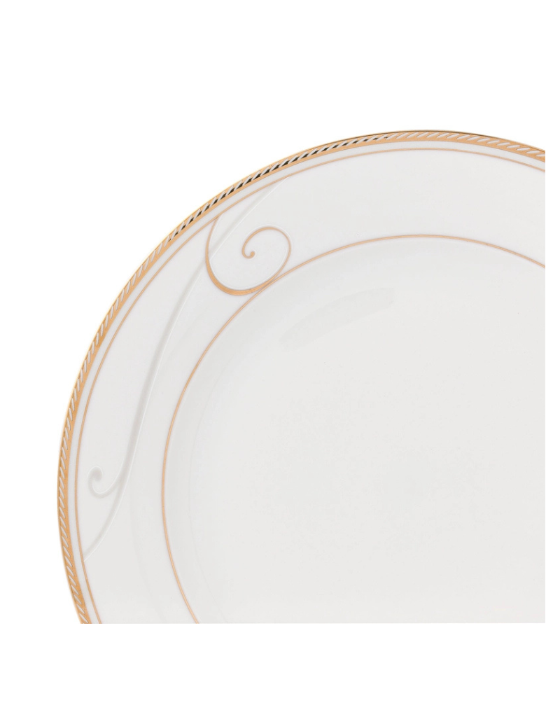 Golden Swirl 20pc Bone China Dinnerware Set