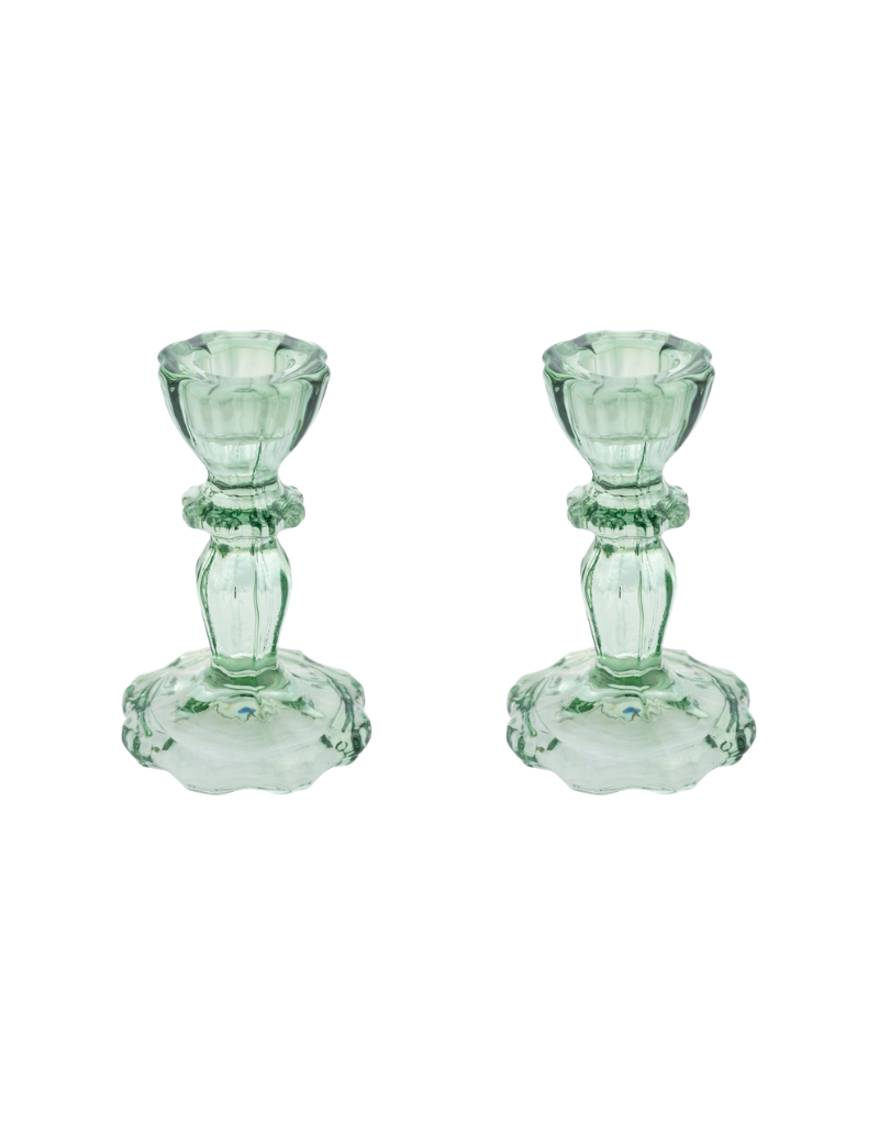 Glass Candlestick Holders