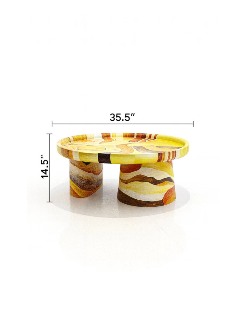 Artempo Hand-Painted Coffee Table