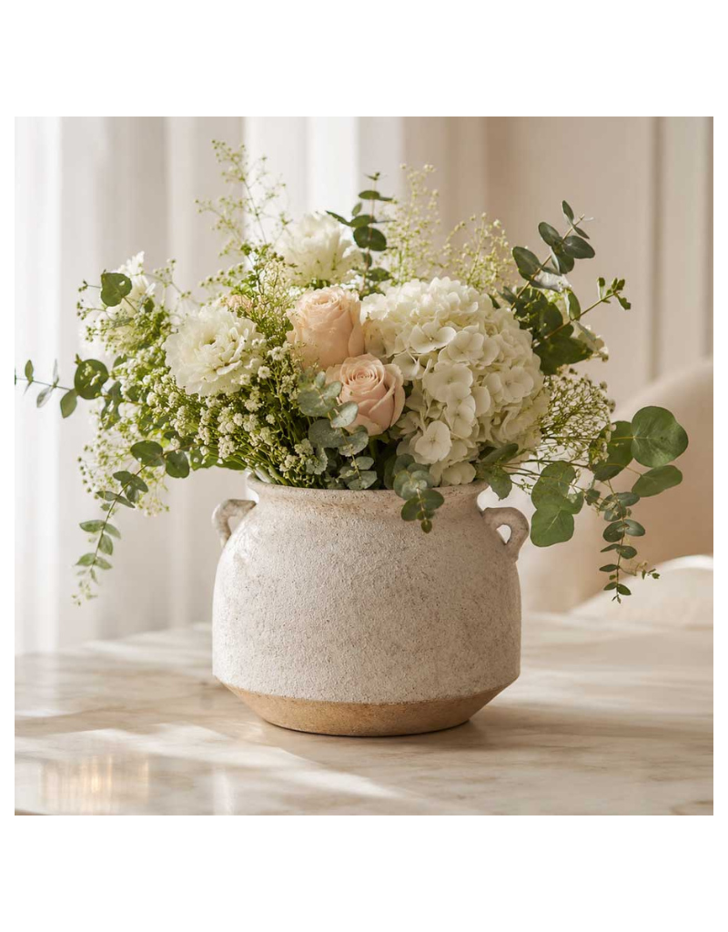 Porcelain Vase with Handle Design