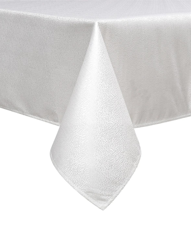 Jacquard Tablecloth White Slate #1345