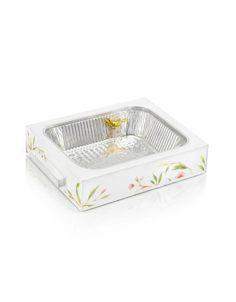 Floral Bird Pan Holder