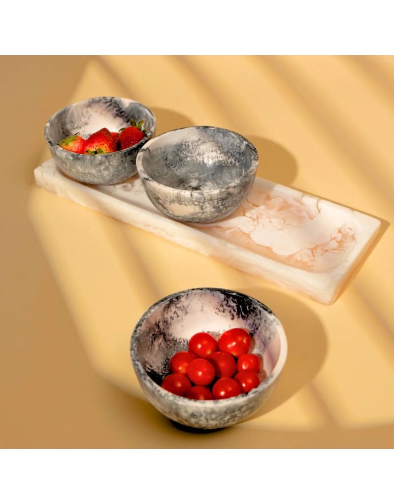 Lucente Blush Resin Bowl Set