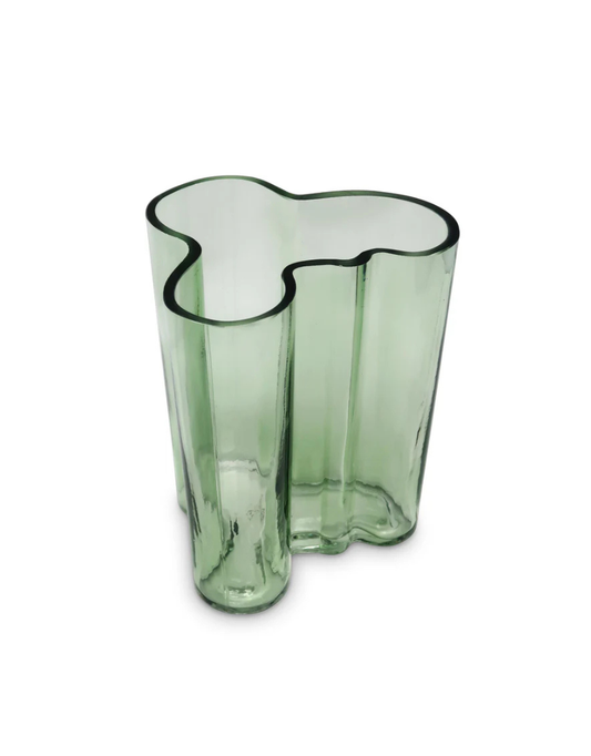 Green Tinted Curved Vase