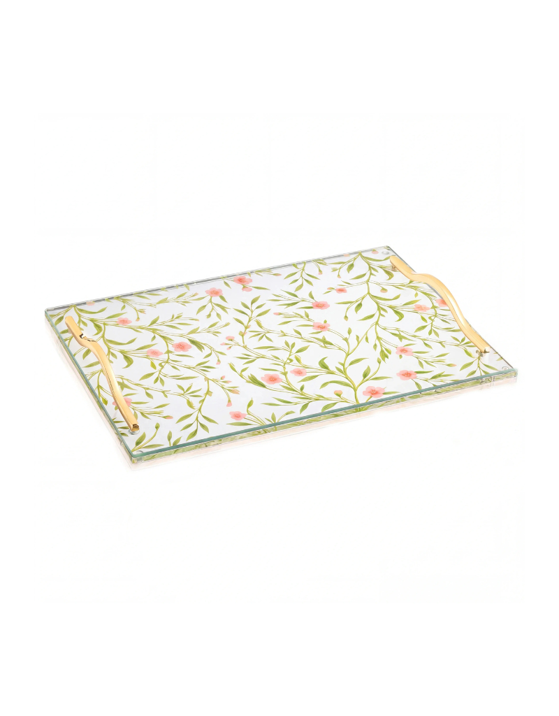 Floral Bird Challah Board