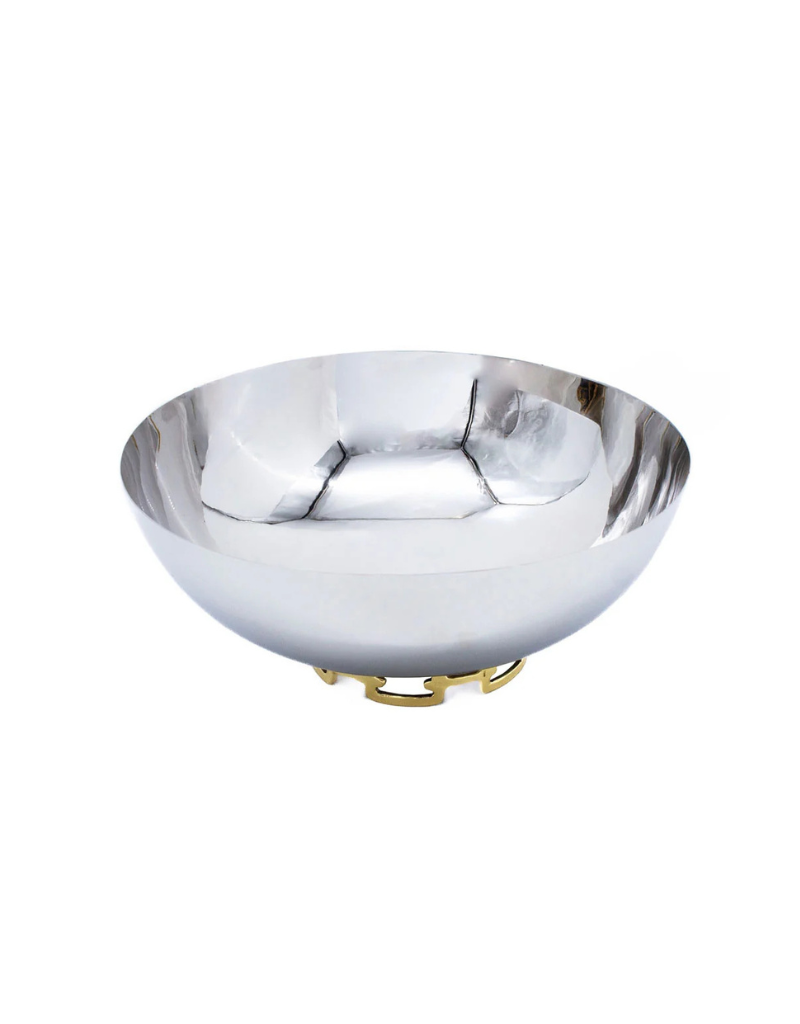 Luxe Linked Stainless Steel Salad Bowl