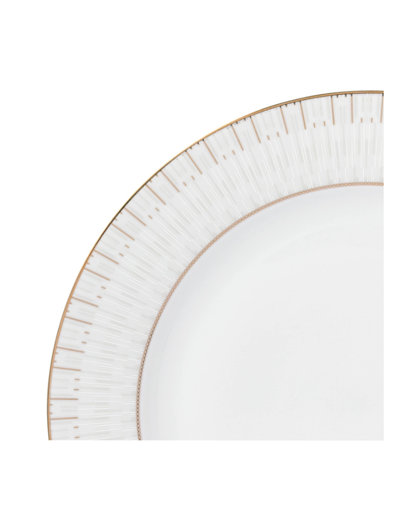 Lauren Gold 20pc Bone China Dinnerware Set