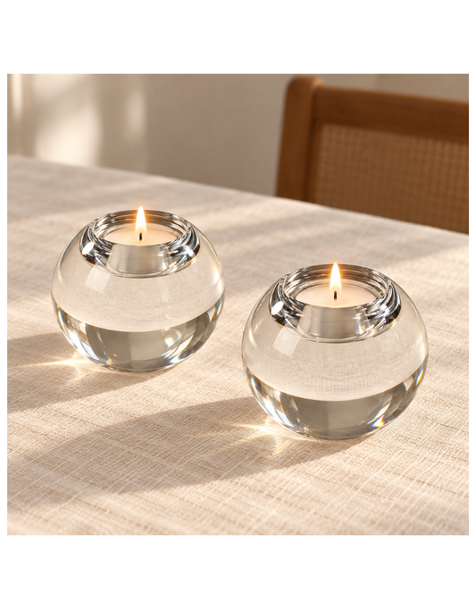 Sparkling Splendor Crystal Votive Holder Set (options)