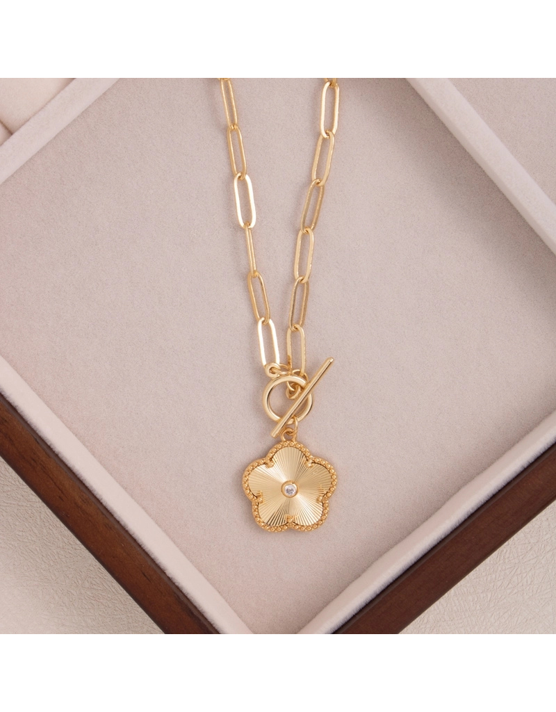 Flower Toggle Necklace