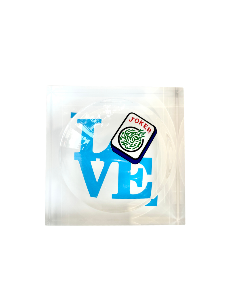 Catch All Acrylic Bowl - Mahjong "LOVE"