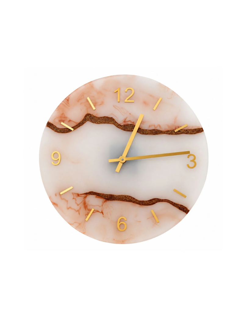 Resin Marble Wall Clock
